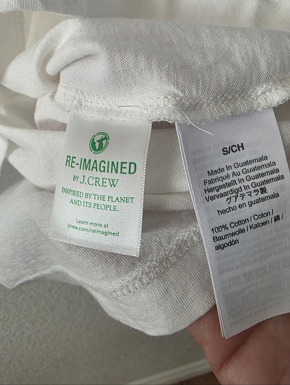 J. Crew White Pull SleeveTop Small - Picture 6 of 9